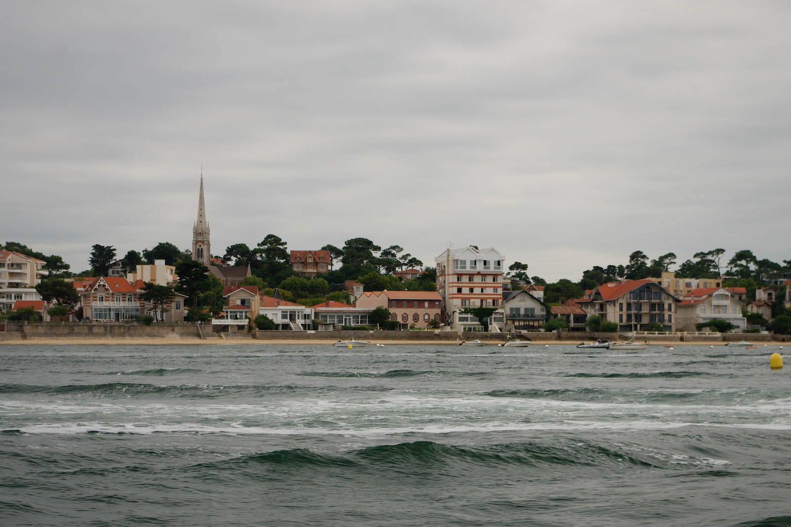 Arrivée sur Arcachon, en bateau